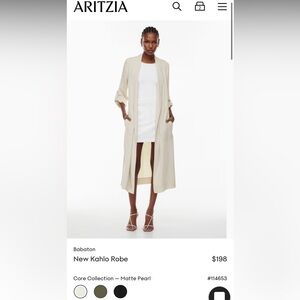 Aritzia kahlo robe size small